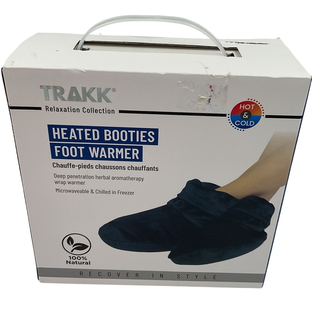TRAKK Relaxation‎ Collection Heated Bootie Foot Warmer Microwave Chill Freezer